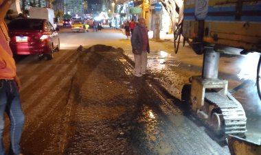 محافظ  الإسكندرية: رصف 25 طريق بحي الجمرك بتكلفة 5 ملايين جنيه