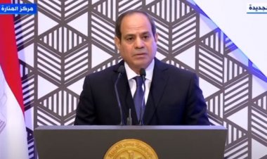 الرئيس السيسي: لم يقترب أحد من الآثار الموجودة داخل مسجد الحسين