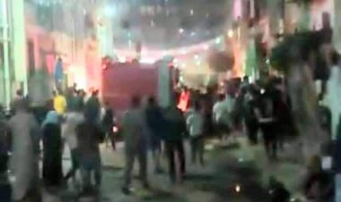 ندب الأدلة الجنائية لمعاينة حريق شقة سكنية فى الإسكندرية