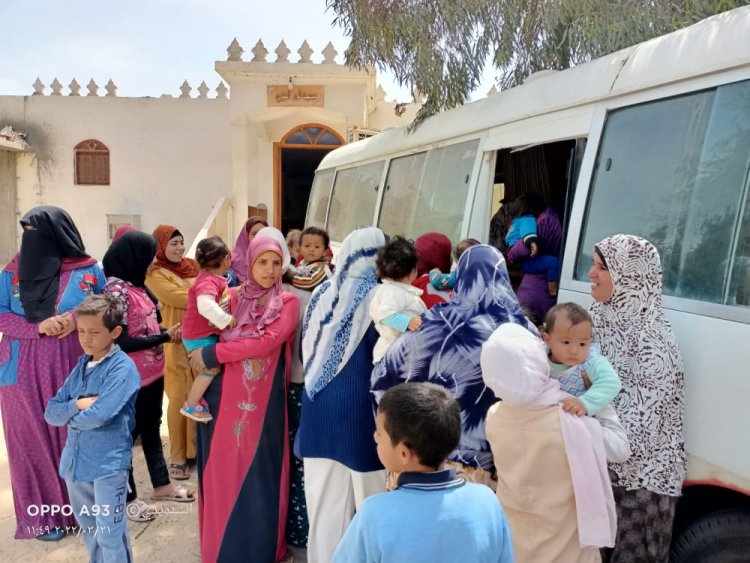 قوافل سكانية شاملة بمركزي وادي النطرون وحوش عيسى بالبحيرة