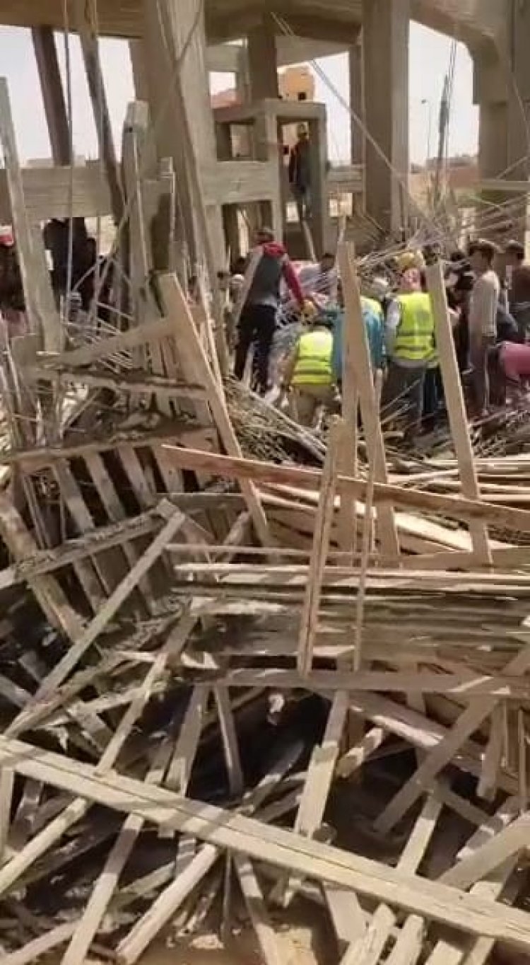 التحريات الأولية: مسجد مدينة بدر إنهار أثناء شد الخشب والصب السقف (صور)