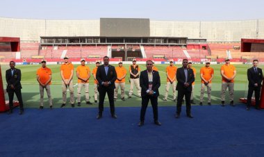 انتشار الأمن باستاد السلام لتأمين مباراة الأهلي ووفاق سطيف.. (صور)