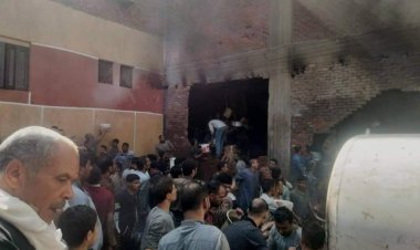 إصابة 3 أشخاص فى حريق نشب داخل منزل بمركز منشأة القناطر (صور)