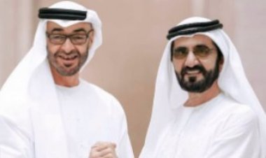 الشيخ بن راشد آل مكتوم يهنئ الشيخ محمد بن زايد عقب انتخابه رئيسا للإمارات