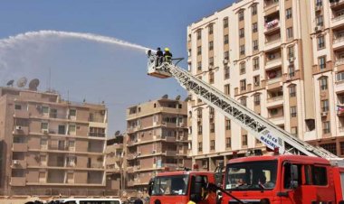 الحماية المدنية تسيطر على حريق بأحد البنوك التجارية بالدقي وخسائر مالية كبيرة