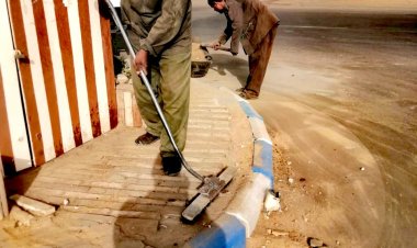 تكثيف أعمال التجميل والتطوير للشوارع والميادين الرئيسية في الأقصر