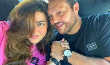 ريهام حجاج تنشر صورة رومانسية بصحبة زوجها وتتغزل فيه: «حبى»