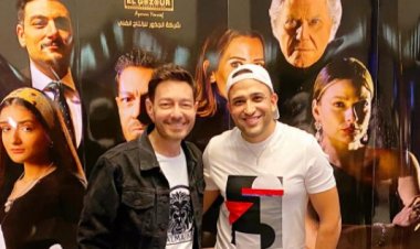 «أخويا وصديقي».. تامر حسين يحتفل بأول بطولة مطلقة لـ أحمد زاهر في السينما