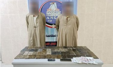 ضبط مسجلين خطر بحوزتهما «7 كيلو حشيش» بالمنيا