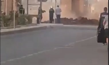 بالصور.. انفجار ماسورة غاز بمنطقة أكتوبر دون وقوع إصابات