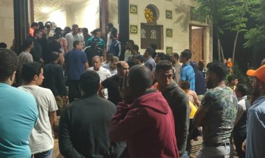 أهالي منشأة جنزور يشيعون جثمان الطفل الغريق «حاتم فادي»