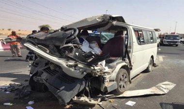 بالصور..إصابة 13 طالبة في حادث تصادم ببرج البرلس في كفر الشيخ