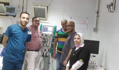 عمل جلسة فصل بلازما  لأول مرة بمستشفى ايتاى البارود العام