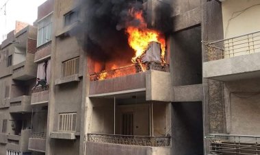 مصرع طفل في حريق شقة سكنية بمنطقة إمبابة في الجيزة