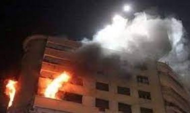 إصابة طفل في حريق هائل داخل شقة سكنية بالجيزة