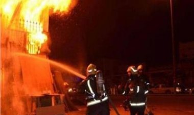 مصرع مسن وإصابة شرطي في حريق منزل بالعجوزة
