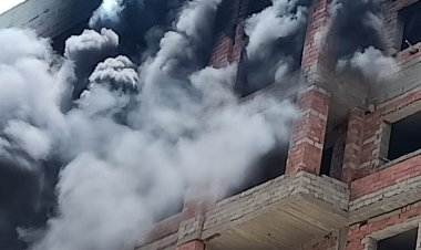 إخماد حريق داخل عقار تحت الإنشاء في المعصرة بالقاهرة