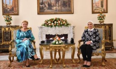 انتصار السيسي: لقائي بقرينة رئيس بولندا كان حافلا بالمناقشات الثرية