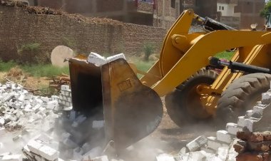 الأقصر: حملة لإزالة التعديات على الأراضي الزراعية والبناء المخالف بالقرنة