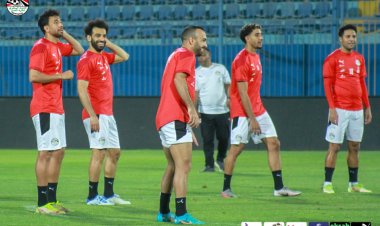محمد صلاح يشارك في مران المنتخب استعدادا لمباراة غينيا 