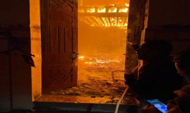 السيطرة على حريق فى مسجد بأوسيم دون إصابات