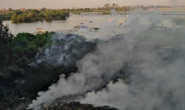 الحماية المدنية تسيطر علي حريق بمنشأة القناطر