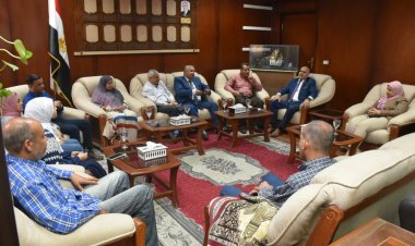 رئيس جامعة الأقصر يستقبل وفد المنصة المحلية للتغيرات المناخية