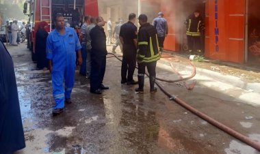 الحماية المدنية تسيطر على حريق مطعم بدمنهور