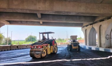 رصف وتطوير بعض الطرق بمدينة الأقصر لتحقيق السيولة المرورية