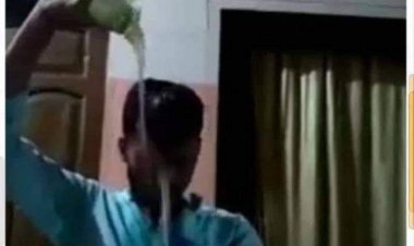 بالصور.. شاب يشعل النيران في نفسه أثناء بث مباشر 