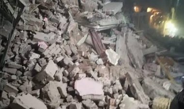 سقوط منزل متصدع على سكانه بزفتى بالغربية