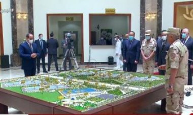 السيسي يتفقد مجمع الإنتاج الحيواني والألبان بالسادات