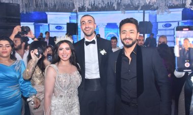بالصور.. حمادة هلال وأنستازيا يشعلان حفل زفاف المهندس إبراهيم  نوح وفاطمة أبو النجا