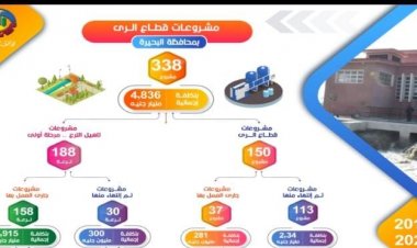 قطاع الري بالبحيرة يشهد تنفيذ 338 مشروعًا.. خلال 4 سنوات