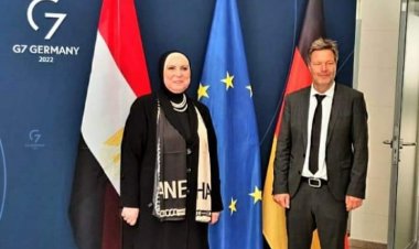وزيرة التجارة  ووزير الاقتصاد الألماني يبحثان سبل تنمية العلاقات بين البلدين