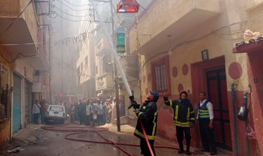 السيطرة على حريق داخل عقار في البحيرة