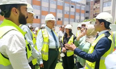 ممثلون عن الاتحاد الأوروبي والوكالة الألمانية يتفقدون أعمال تطوير مدرسة الخصوص بالقليوبية