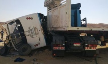 ارتفاع عدد ضحايا الأتوبيس المنكوب بطريق السخنة لـ8 أشخاص