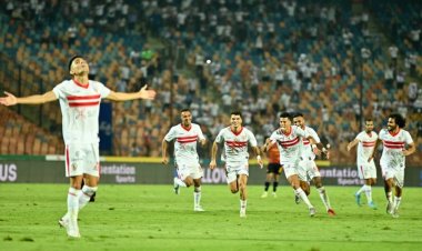 الزمالك يتقدم على المقاولون بهدف حسام عبد المجيد في الشوط الأول