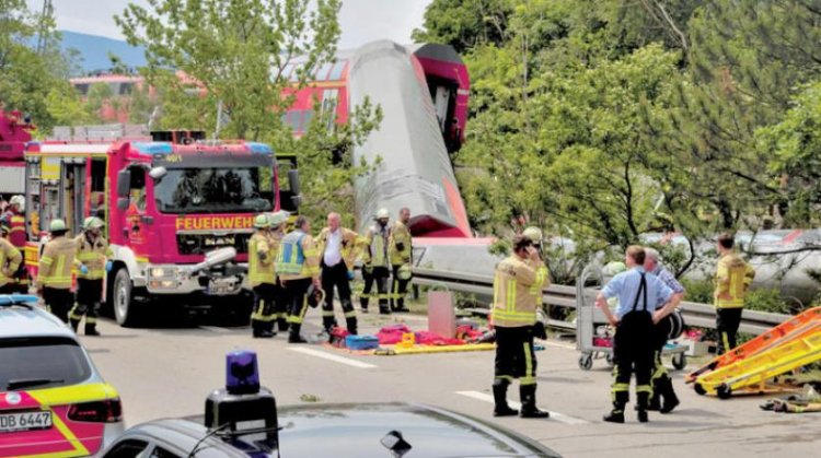 ارتفاع حصيلة حادث قطار في ألمانيا إلى ما لا يقل عن 5 قتلى