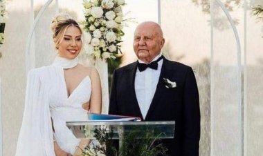 «الحب ميعرفش سن».. زواج رجل الأعمال التركي لوسيان أركاس من فتاة تصغره بـ 42 عاما