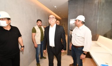 وزير الإسكان يتفقد منطقة الحدائق المركزية بالعاصمة الإدارية الجديدة