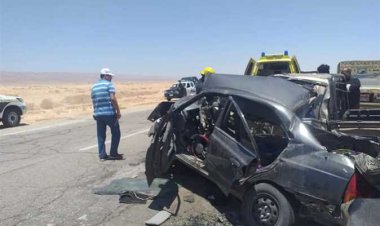 مصرع وإصابة 3 أشخاص في حادث تصادم أسفل محور صفط اللبن