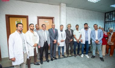 وفد نقابة الأطباء يشهد حفل تشغيل جهاز المحاكي الأشعة المقطعية لعلاج مرضى الأورام بسوهاج