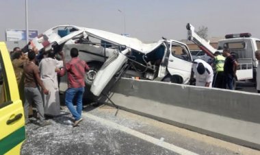 إصابة 6 أشخاص في حادث تصادم سيارتين بقنا