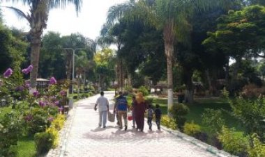 توافد الزوار بشكل كثيف على حدائق الري بالقناطر الخيرية للاحتفال بعيد الأضحى