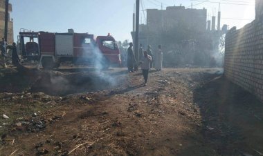 السيطرة على حريق هائل في 3 منازل بقنا