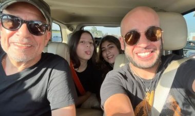 شريف منير لأبنائه: «شكرا لوجودكم في حياتي»