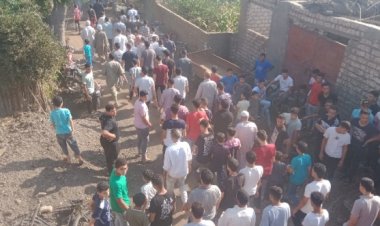 تشييع جثمان شهيد الشهامة بالمنشأة الصغرى في كفر شكر