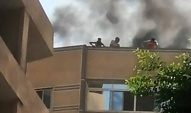 بالصور.. إخماد حريق في عقار بالدقي دون إصابات